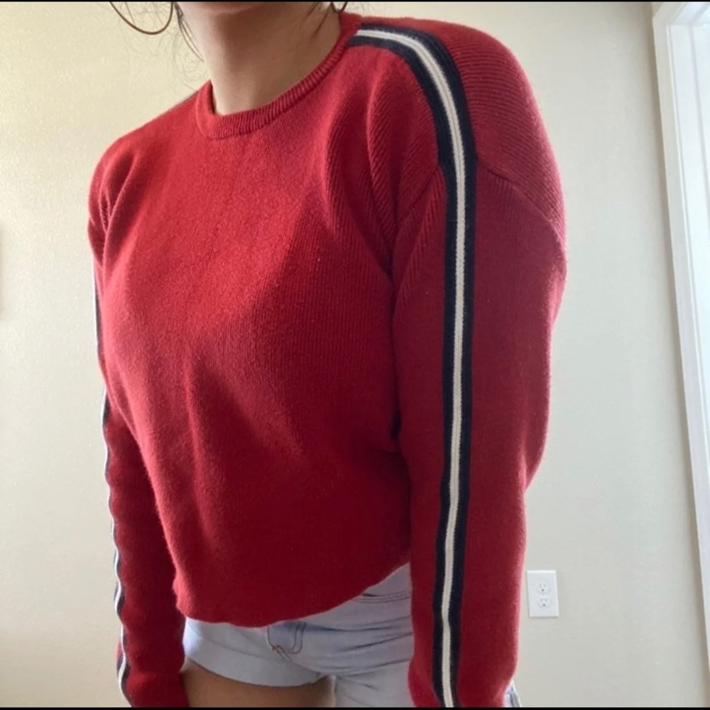 Brandy Melville Red Ribbed Top - Picture 6 of 6
